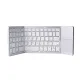 B033 Foldable Bluetooth Keyboard with Touchpad (Silver)